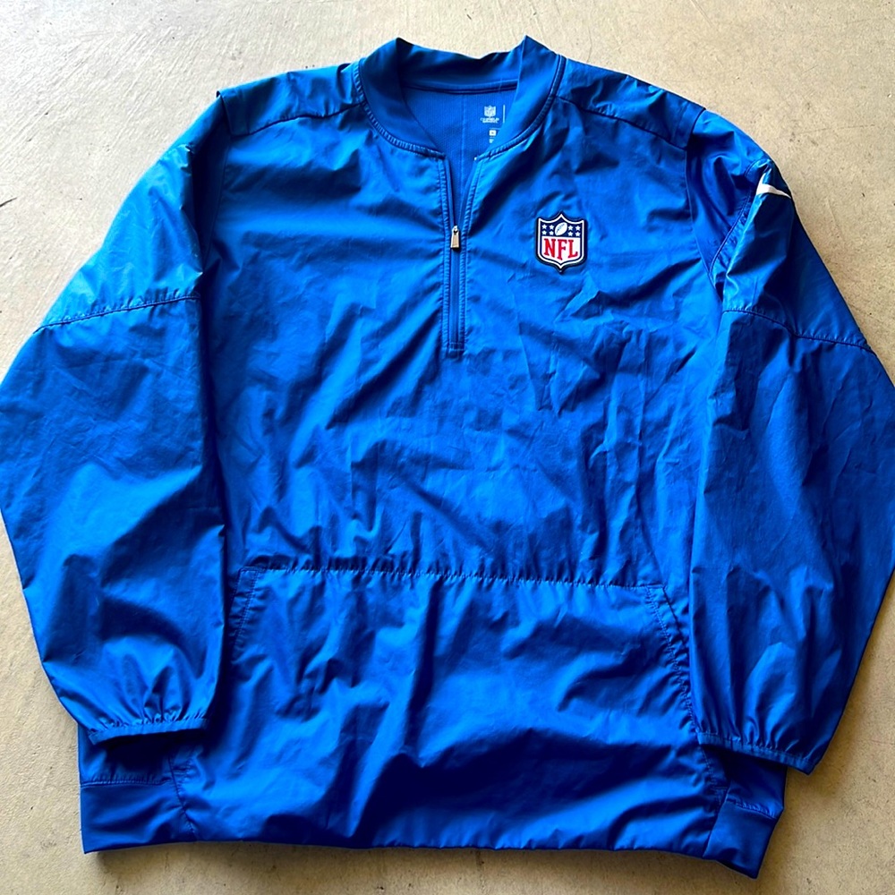 NFL on field apparel | blue windbreaker jacket XLG